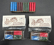 Vintage Dollhouse Miniature LOT OF 36 BOOKS Houseworks Ltd REAL PAGES NOS