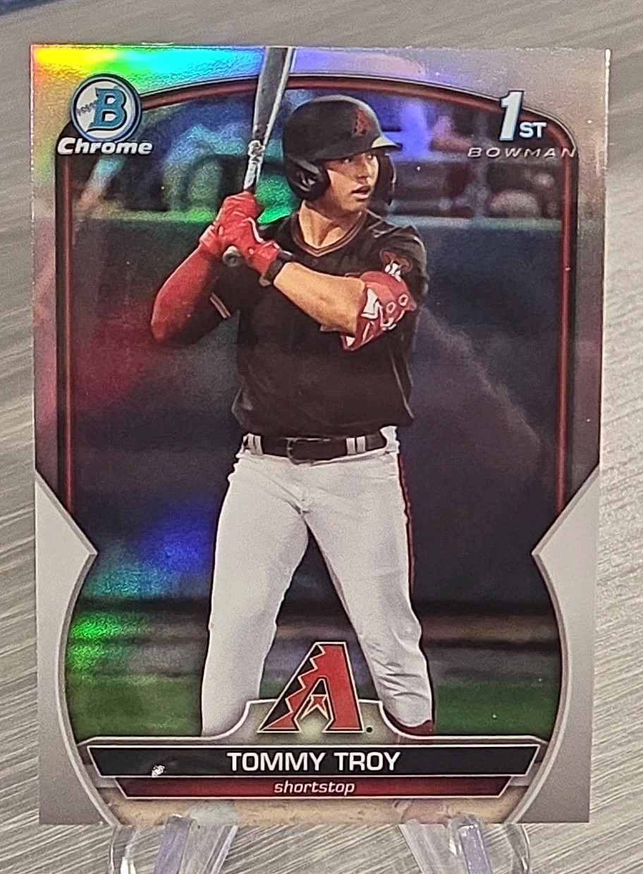 Tommy Troy 2023 Bowman Draft Chrome Refractor 1st #BDC-103 Arizona Diamondbacks
