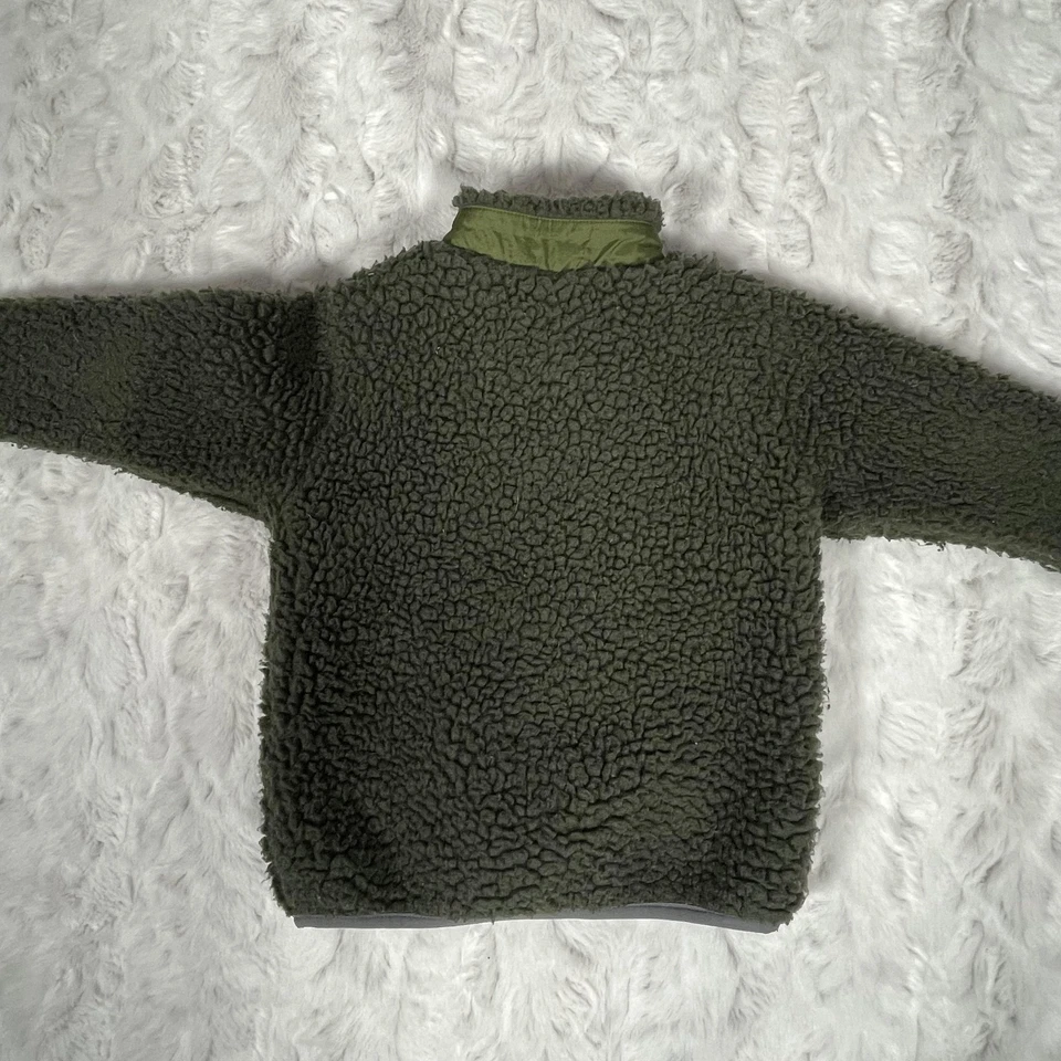 Chaqueta Hanna Andersson Juvenil 90 Verde HannaOutdoor Sherpa Vellón Cremallera Completa Niños Foto 3 de 4