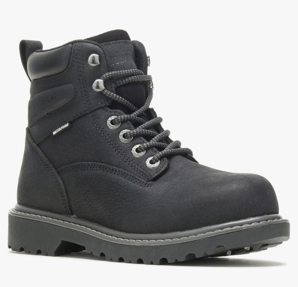 Wolverine Floorhand Work Boot Size 9M Black Leather Waterproof New In Box Wolverine Boots: Waterproof 10694 Men main image 2