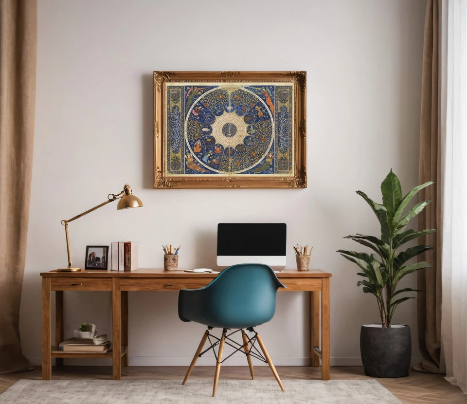 1411 伊斯坎达王子占星术苏丹波斯占星术生肖帖木尔海报 — 第 2/4 张图片