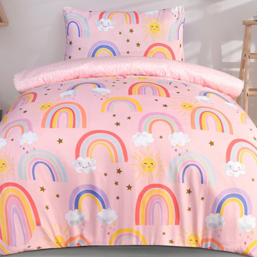 SINGLE SIZE BED Disney Character Girls Kids Bedding Duvet Cover Pillowcase Set - Picture 28 of 49