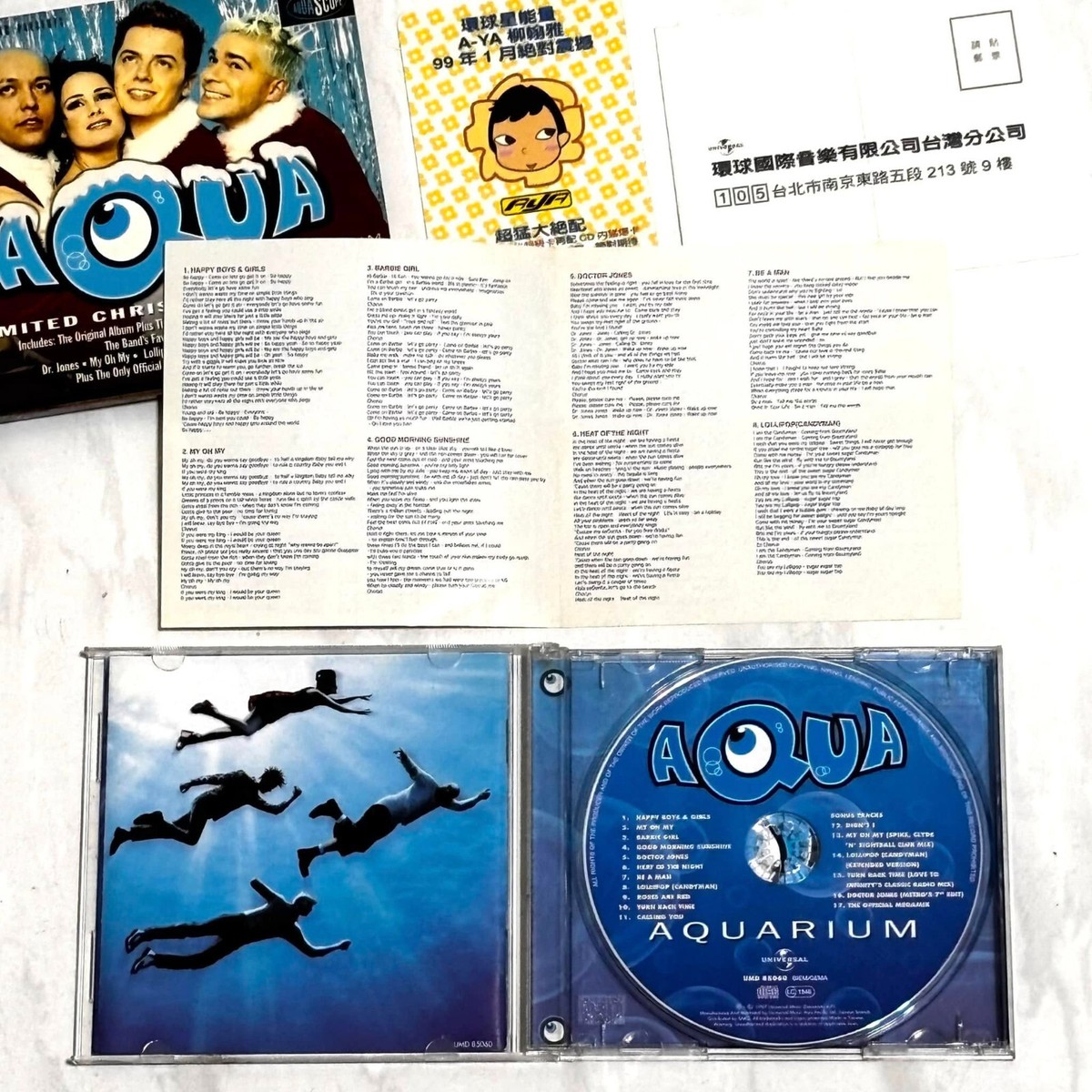 Aqua 1997 Aquarium Limited Christmas Edition Taiwan Box CD Promo