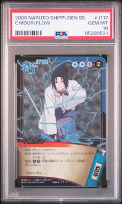 PSA10 Jutsuden.117 Chidori Nagashi Uchiha Sasuke Naruto Card Game