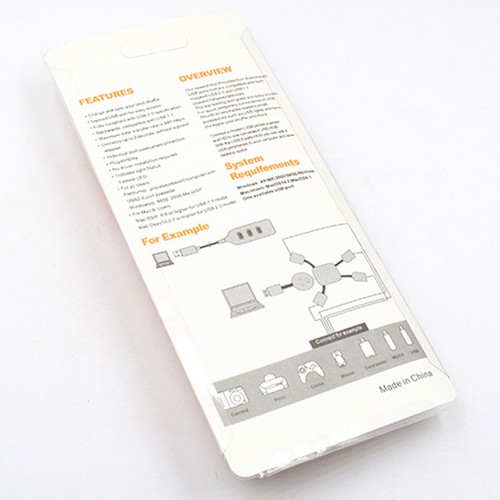 High Speed Universal USB Hub 4 Port USB 2.0 Hub with Cable Adapter for Laptop-mx - Photo 11/14