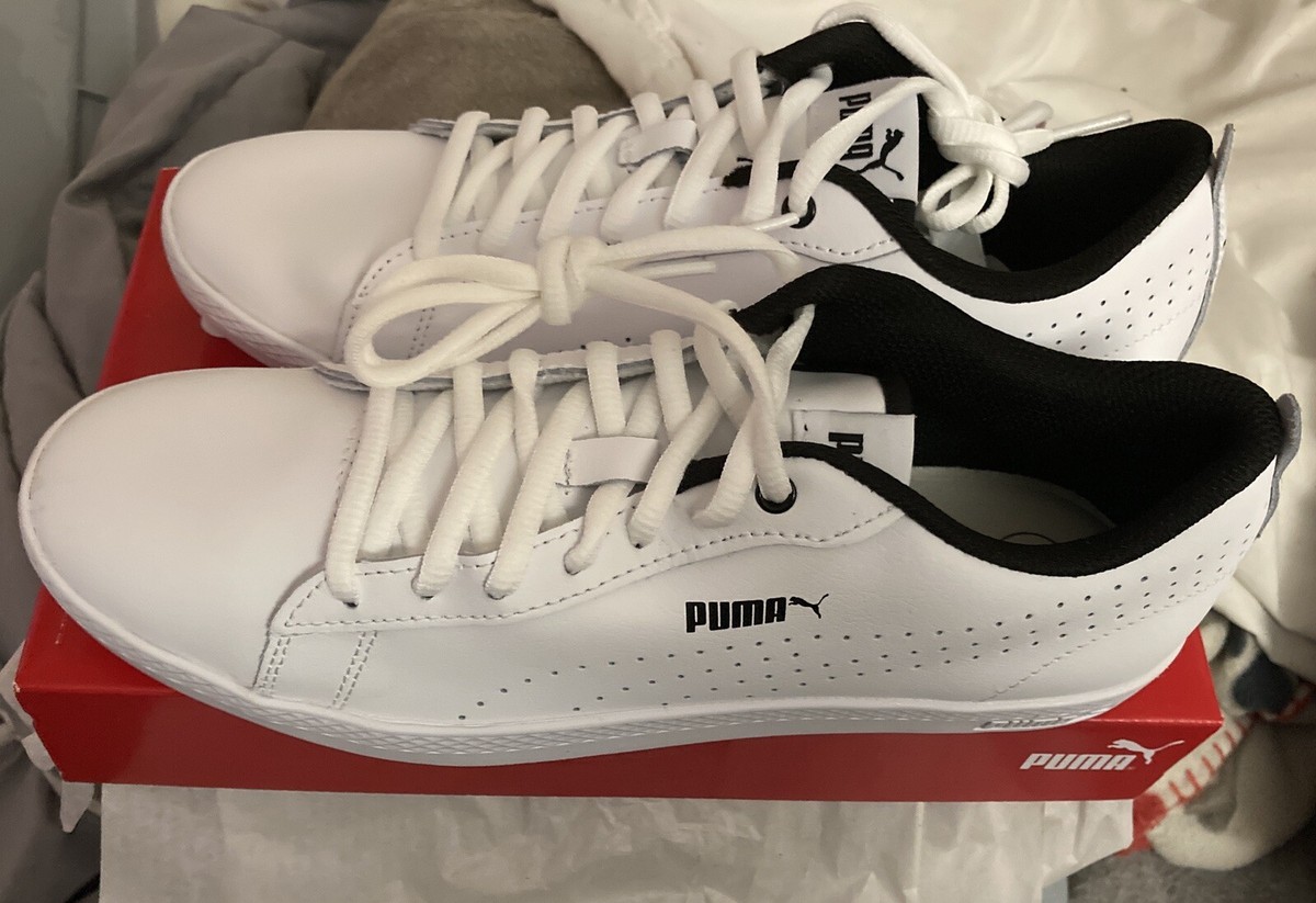 Puma Smash Women's V2 L White Sneaker Shoes Size:
