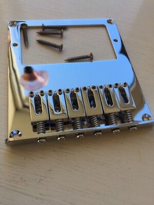 Telecaster Humbucker PAF Style Gitarrensteg in Chrom, 52,5 mm 2'' 1/16 Saitenthru