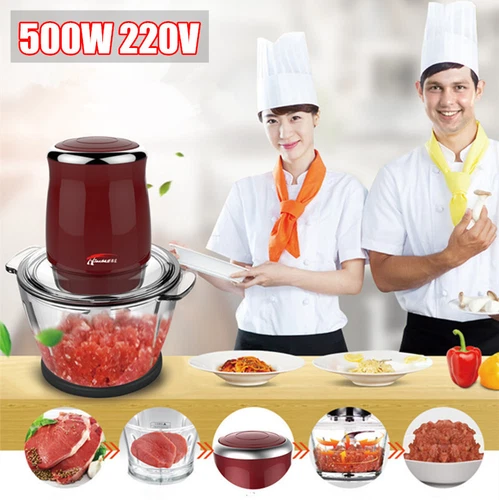 Elektrischer Fleischwolf Küchenmaschine Obst Mixer Gemüse Zerkleinerer Wurstmaschine - Bild 15 von 23