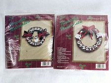 New Vintage DIY 6 Wreath Kits Goose Greetings Merry Christmas Twig Wreaths