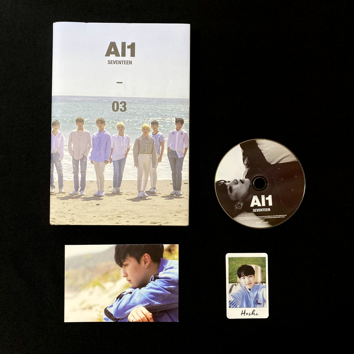 SEVENTEEN 4th mini album Al1 03 ver. Hoshi complete set + Photo