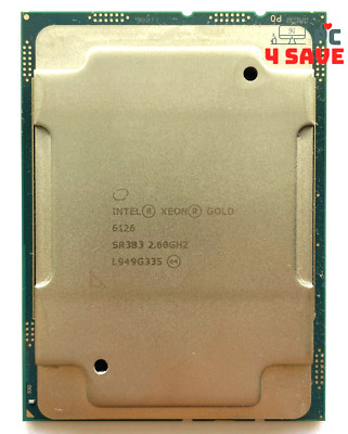 SR3B3 Intel Xeon Gold 6126 CPU 2.60GHz 12-Core 19.25MB LGA3647 Server Processor