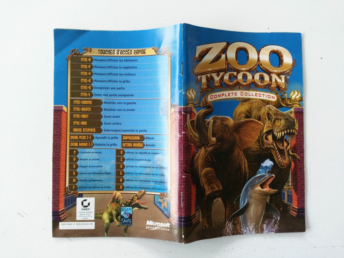 Zoo Tycoon PC Big Box – Version Française Avec Notice – Bon état