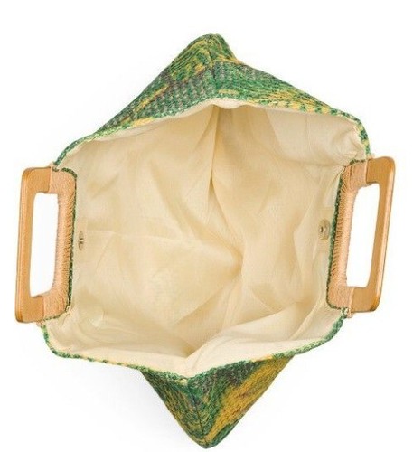 NEW Tropical Print Woven Small Tote by Natasha - Picture 7 of 8
