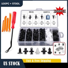 For Subaru 100pcs Bumper Hood Clips Retainer Rivet Fastener Fender Push Pin Us