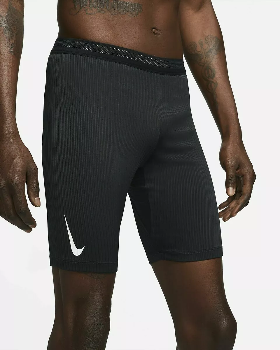 Nike Men's AeroSwift 1/2 Running Tights Shorts XL Black (Da1429 010) half