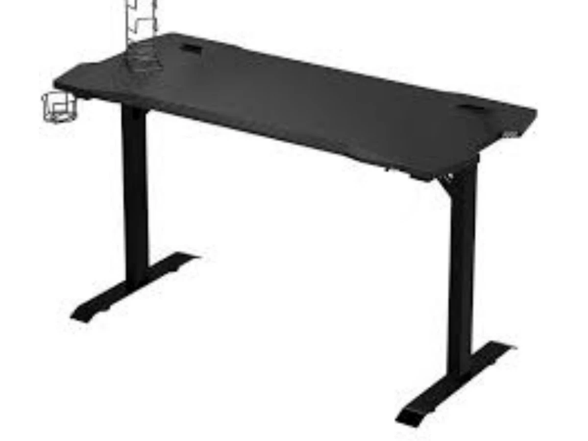 HOMFA Ergonomic Gaming Computer Desk Table Unit with Cup Holder