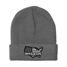 Beanies for Men America Since 1776 Embroidery Flags Winter Hats Women Skull Cap