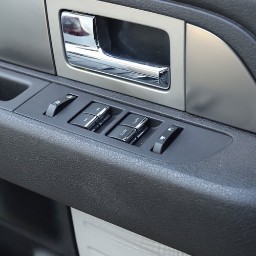Interior Window Lift Button Trim Cover Decor for Ford F150 Raptor 2009-14 Chrome - Picture 4 of 8