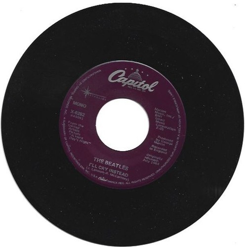 Beatles - I'm Happy Just to Dance with You / I'll Cry Instead 7" 45 RPM Single - Picture 5 of 12