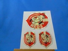 Cincinnati Reds 3 Stickers Shiny Reflective
