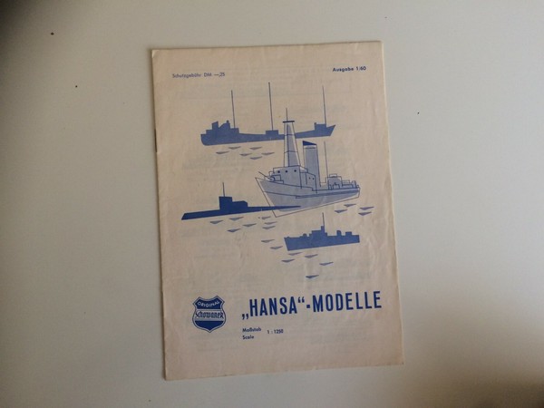 CATALOGO HANSA-MODELLE -  SCHOWANEK  - 1960 -