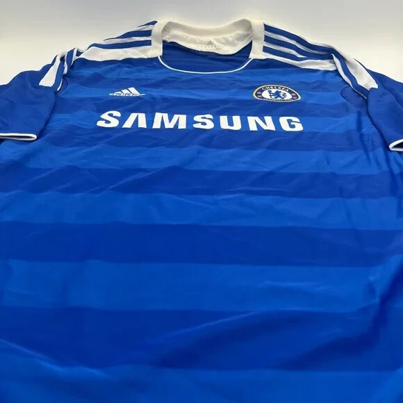 新品、未使用！11-12 チェルシー Drogba 11 半袖 シャツ アディダス) adidas/11/12チェルシー/ホーム/半袖/ドログバ