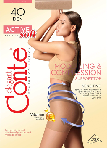 Conte Active Soft 40 Den - Collant femme Modeling Control Top (14С-70СП) - Photo 1/51