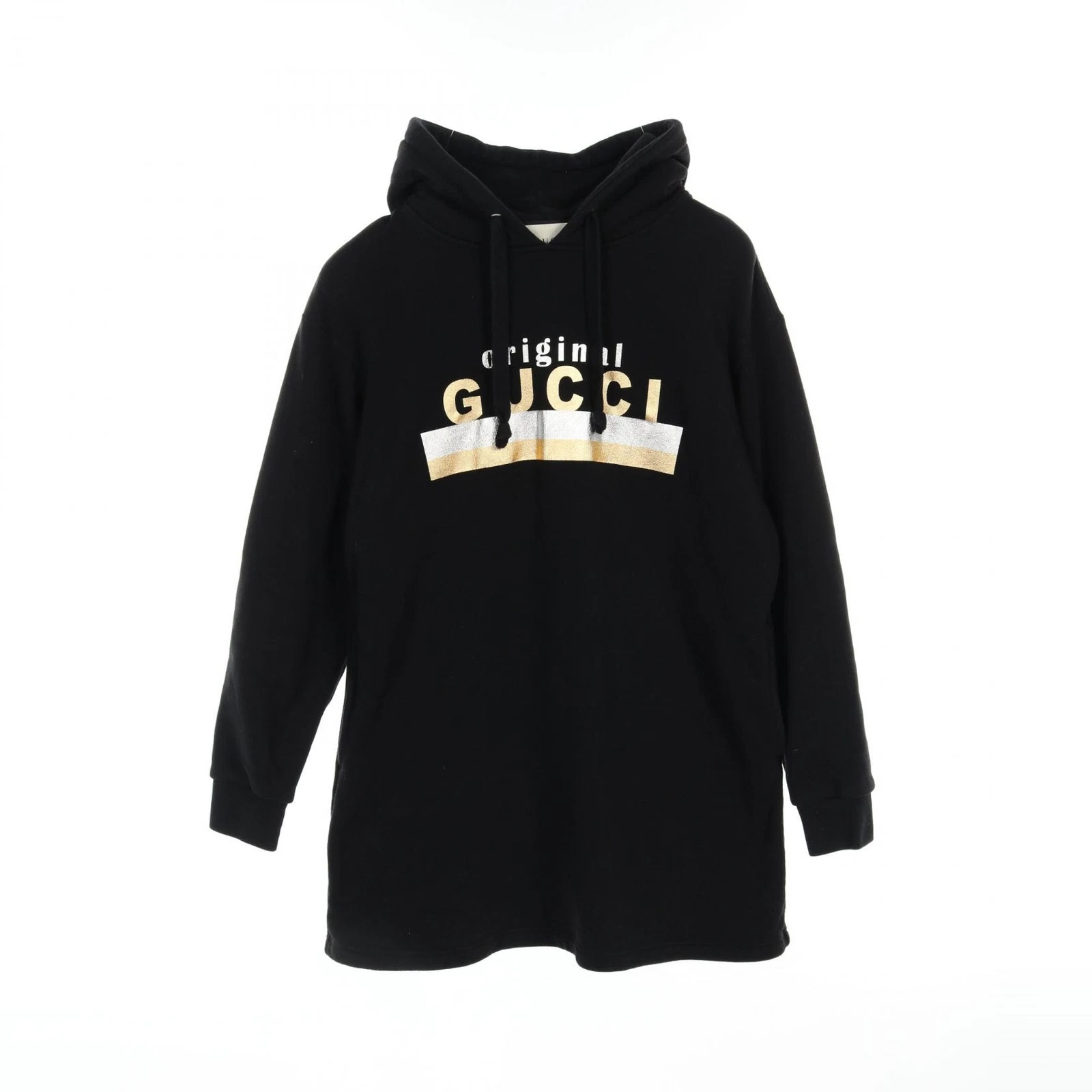 Robe originale GUCCI #XS sweat à capuche 610127 coton noir occasion femme