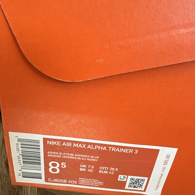 Nike Air Max Alpha Trainer 3 Training Shoes CJ8058-405 Size 8.5