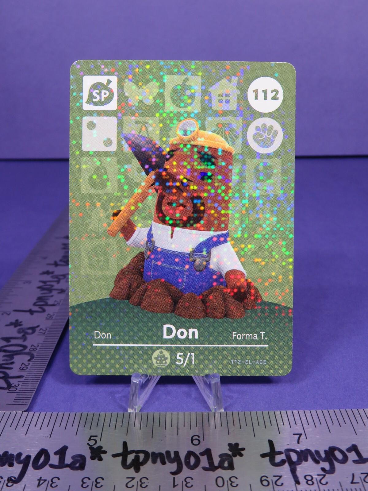 DON #112 US Pack Fresh Animal Crossing Series 2 Amiibo Card eSE Authentic