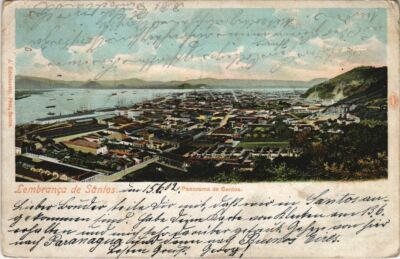 CPA AK Santos Lembranca de Santos - Panorama de Santos BRAZIL (1085219)