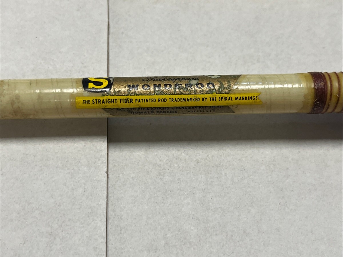 Vintage Shakespeare Wonderod Fly Fishing Rod Standard Taper
