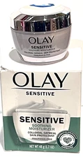 Olay Sensitive Soothing Moisturizer Colloidal Oatmeal  FRAGRANCE FREE 1.7 OZ