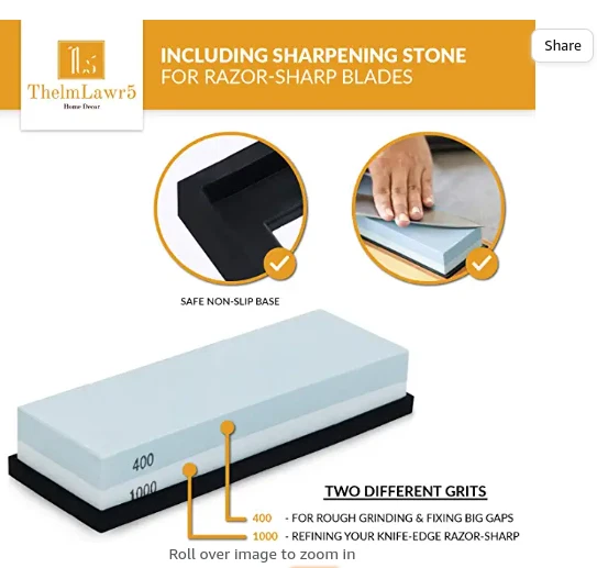 ThelmLawr5 Magnetic Bamboo Knife Block - Image 3 of 4