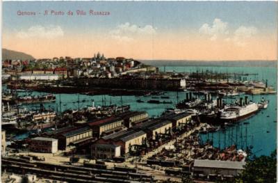 CPA AK GENOVA Il porto da Villa Rosazza ITALY (524412)