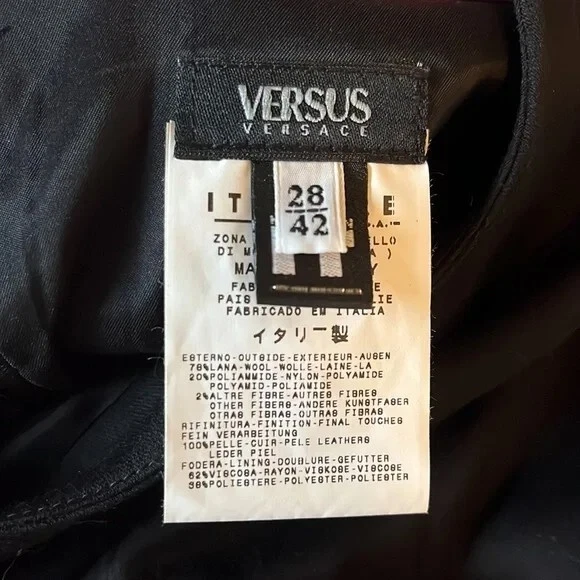 Mini abito nero Versus Versace IT taglia 42