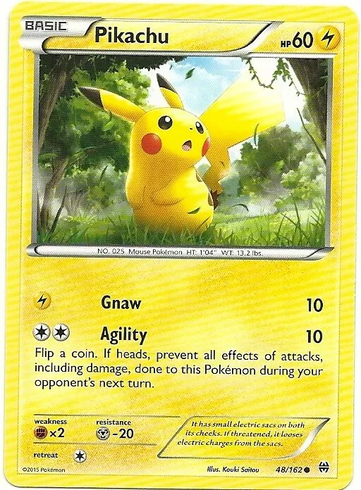 Carta Original Pokémon Erva De Água 2015 Básico