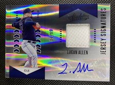 2020 Panini Absolute Logan Allen Silver Jersey Signatures Relic Auto /99 #AJS-LA