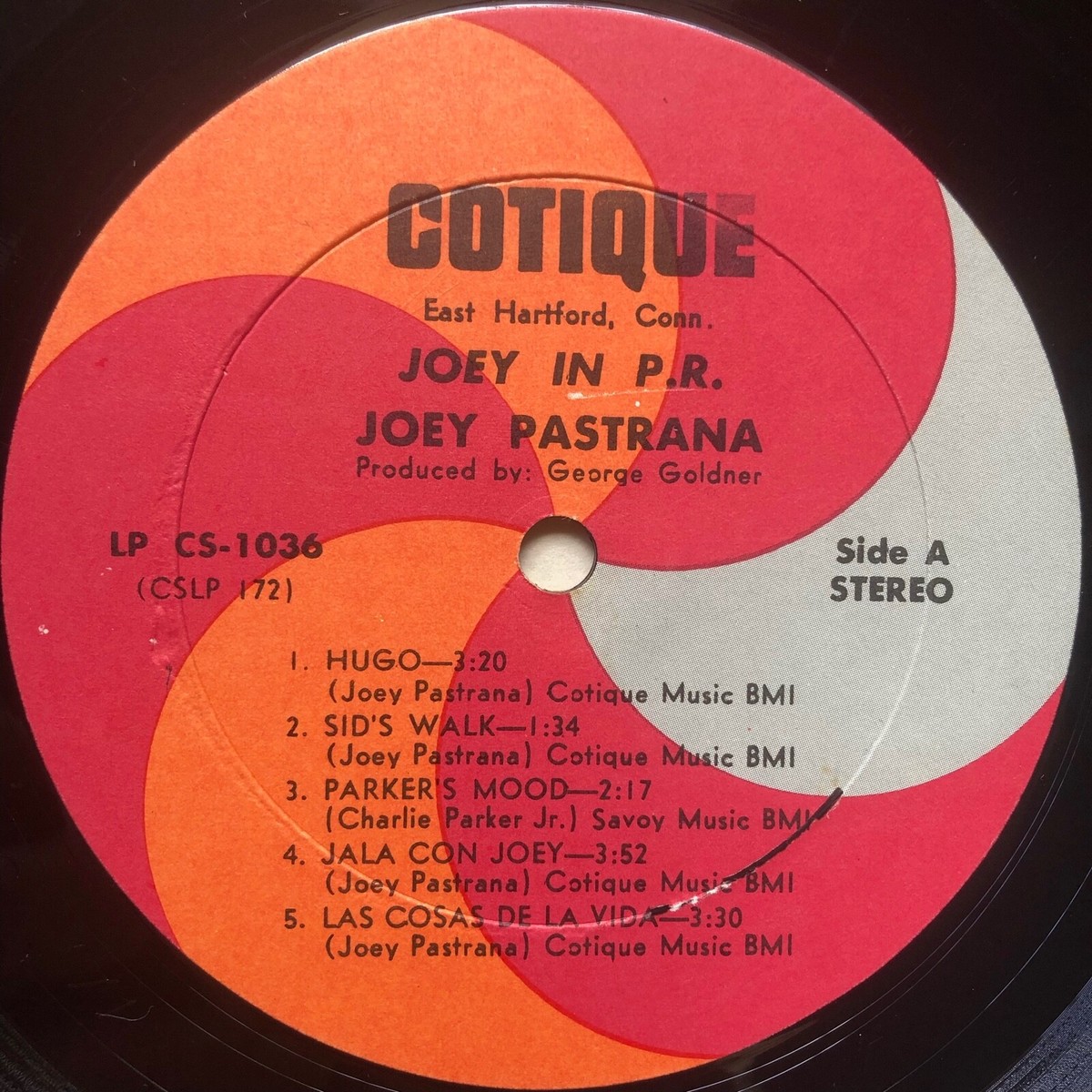 Joey Pastrana & His Orchestra Joey In P.R. COTIQUE CS-1036 68