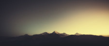 Landscape nature mountains dark Custom Gaming Mat Desk