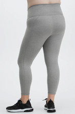 Fabletics Define High Waisted Powerhold 7/8 Legging Size 4X 4XL Heather Grey NEW