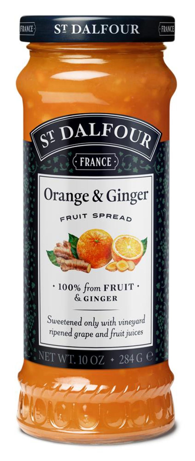 St Dalfour Orange & Ginger Fruit Spread 284g x 6 Pack