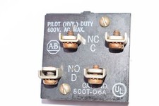 Allen Bradley 800T-D6A Contact Block 600V MAX 