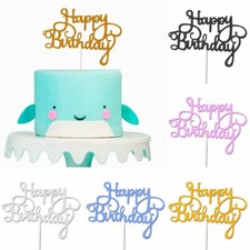 41-teilige Tortendeko Kindergeburtstag – Kugeln, Sterne, Happy Birthday Aufsatz, Lebensmittelecht, Bunt