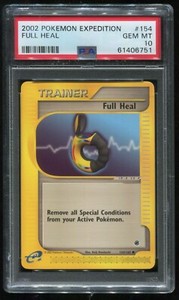Pokemon Expedition Full Heal Common #154 PSA 10 Gem Mint