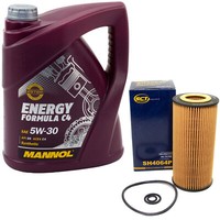MotoröL Set 5W30 5 Liter + ÖLfilter SH 4064 P FüR Mercedes E-Klasse 211 C-Klasse