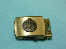 Vintage 1950s Merit Solid Brass U.S. Navy Uniform Belt Buckle