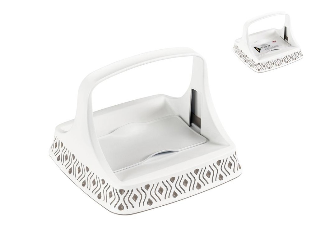 Napkin Holder Horizontal Tosca Dove White 22x16x22 cm Stefanplast