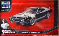 Revell 07692 1971 Dom´S Plymouth Gtx Fast & Furious 1:25 Ff Muscle Car