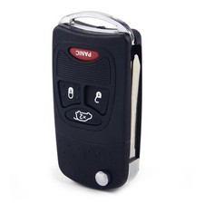 New 4 Button Flip Remote Key Fob Uncut Case Shell fit for Dodge Jeep Chrysler xg